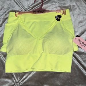Juicy Couture two piece boy shorts with sports bra 💛